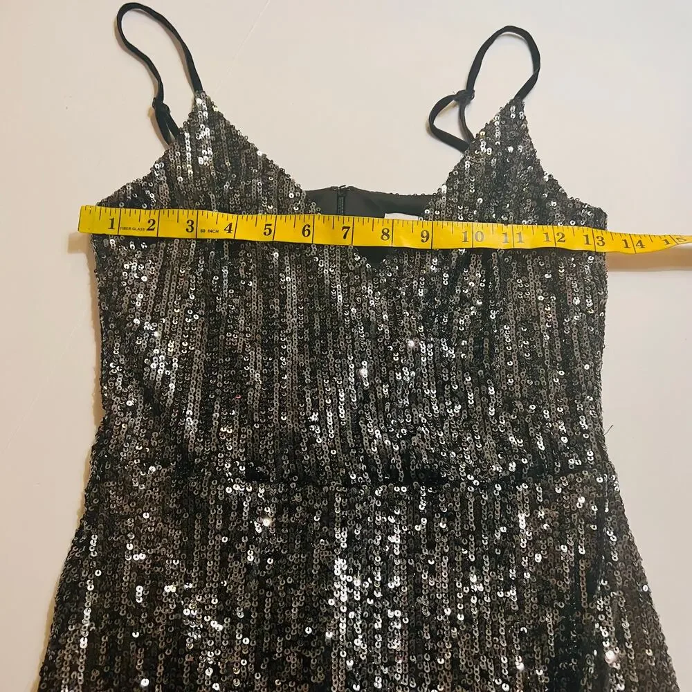 Cupcakes & Cashmere Joelle Sequin Tulip Dress Size XS Black - Picture 8 of 11